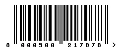 EAN 8000500217078 barcode image