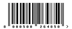EAN 8000500264850 barcode image