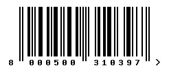 EAN 8000500310397 barcode image