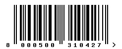 EAN 8000500310427 barcode image