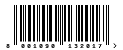 upc 8001090132017 barcode image
