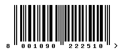 upc 8001090222510 barcode image