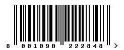 upc 8001090222848 barcode image