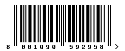 upc 8001090592958 barcode image