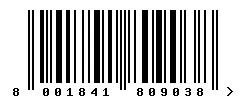 8001841809038 barcode