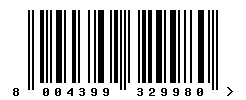 upc 8004399329980 barcode image
