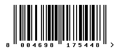 EAN barcode number 8004698175448
