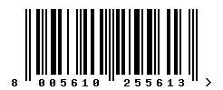 EAN barcode number 8005610255613