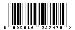 8005610527475 barcode