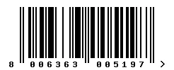 EAN barcode 8006363005197