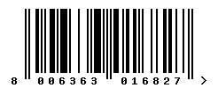 upc 8006363016827 barcode image