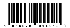 upc 8008970011141 barcode image
