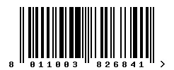 EAN barcode 8011003826841