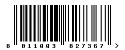 EAN 8011003827367 barcode image