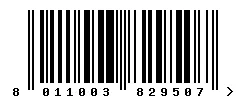 EAN 8011003829507 barcode image