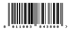 EAN 8011003843800 barcode image
