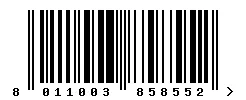 EAN 8011003858552 barcode image