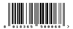 EAN barcode 8018365500068