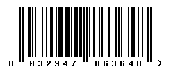 upc 8032947863648 barcode image