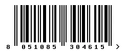 EAN 8051085304615 barcode image