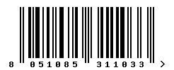 EAN barcode 8051085311033