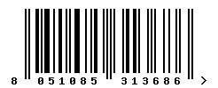 EAN barcode 8051085313686