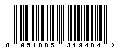EAN barcode 8051085319404