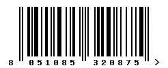 EAN barcode 8051085320875