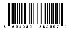 EAN barcode 8051085332557