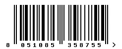 EAN barcode 8051085358755