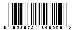8053672803259 barcode