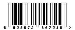 8053672807516 barcode
