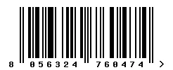 8056324760474 barcode