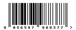 EAN barcode 8056597988377