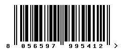 EAN barcode 8056597995412