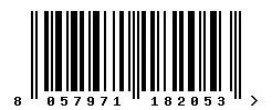 EAN barcode 8057971182053