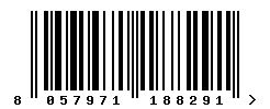 EAN 8057971188291 barcode image