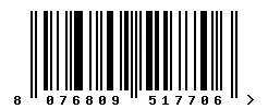 EAN barcode 8076809517706