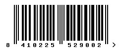 EAN barcode 8410225529002