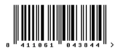 EAN barcode 8411061043844