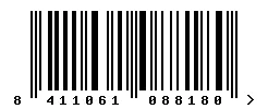 EAN barcode 8411061088180