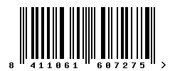 EAN 8411061607275 barcode image
