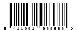 EAN barcode 8411061988688