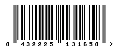 8432225131658 barcode