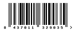 EAN barcode 8437011329035