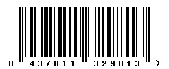 EAN barcode 8437011329813
