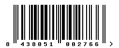 upc 8438051002766 barcode image