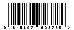 EAN barcode 845197028785