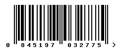 EAN barcode 845197032775