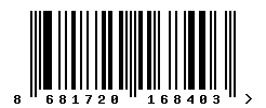 EAN barcode 8681720168403